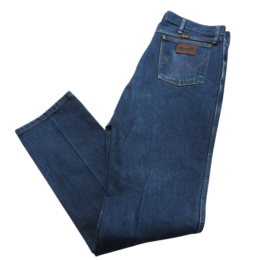 Wrangler Mens Performance Cowboy Cut Jeans 38 x 36 47MWZ Dark Wash‎ Blue